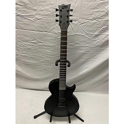 ESP Used ESP Ltd Ec Black Metal Black Solid Body Electric Guitar