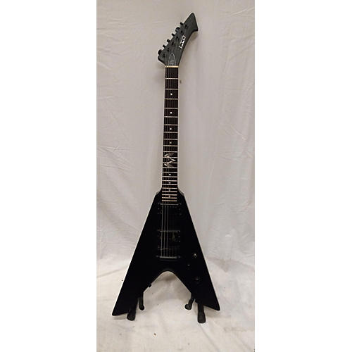 ESP Used ESP Ltd James Hetfield Signature Vulture Black Satin Solid Body Electric Guitar black satin