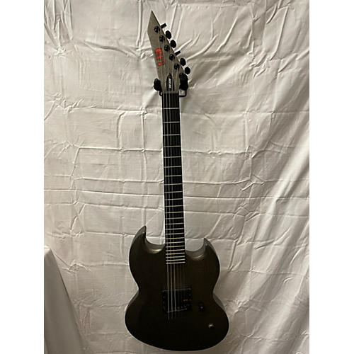 ESP Used ESP Ltd RM-600 Black Marble Satin Solid Body Electric Guitar black marble satin