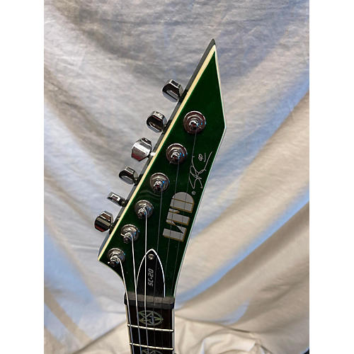 ESP Used ESP Ltd Sc20 Trans Green Solid Body Electric Guitar Trans Green