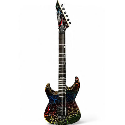 Used ESP Ltd mirage deluxe lh Rainbow crackle Electric Guitar