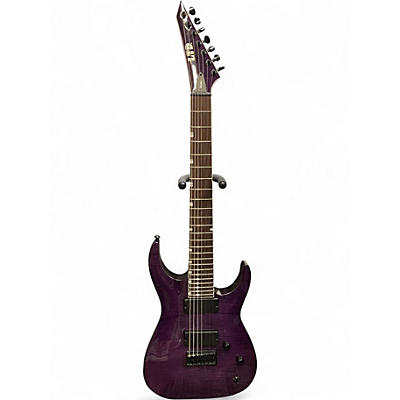 Used ESP Ltd sh207 Trans Purple Solid Body Electric Guitar