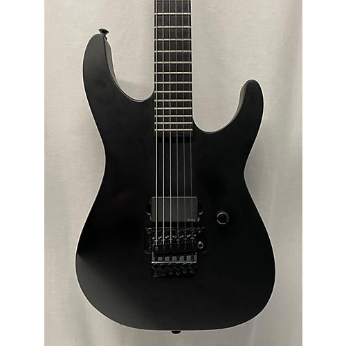 ESP Used ESP M - Black Metal Matte Black Solid Body Electric Guitar Matte Black