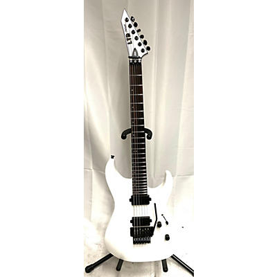 ESP Used ESP M-1000 DELUXE White Solid Body Electric Guitar