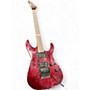 Used ESP M-100FM Red Solid Body Electric Guitar Red