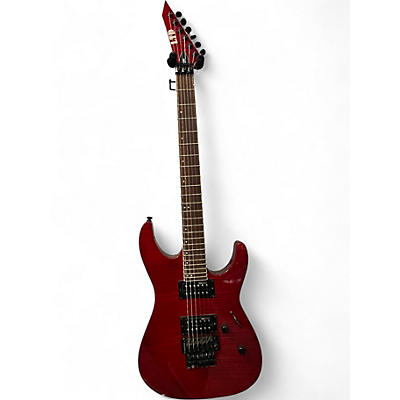 Used ESP M-200FM Trans Red Solid Body Electric Guitar