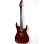 Used ESP M-II with Floyd Rose See Thru Black Cherry Solid Body Electric Guitar See Thru Black Cherry