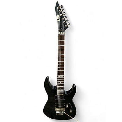 Used ESP M100FM Trans Charcoal Solid Body Electric Guitar