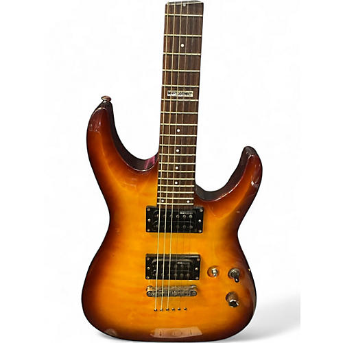 Used ESP MH100QMNT orange burst Solid Body Electric Guitar orange burst