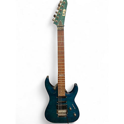 Used ESP MH103QM Blue Solid Body Electric Guitar Blue