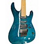 Used ESP MH103QM teal Solid Body Electric Guitar teal