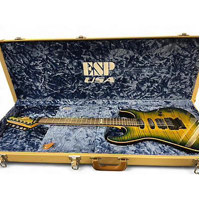 Used ESP MIII GREEN BURST Solid Body Electric Guitar
