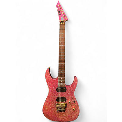 Used ESP Original Series MII Deluxe Sparkle Pink Solid Body Electric Guitar