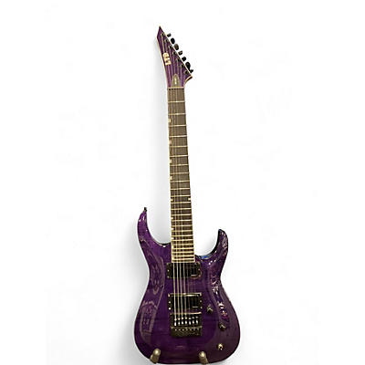 Used ESP SH-7 ET Purple Solid Body Electric Guitar