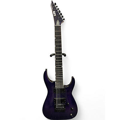 Used ESP SH7 Evertune Trans Purple Solid Body Electric Guitar