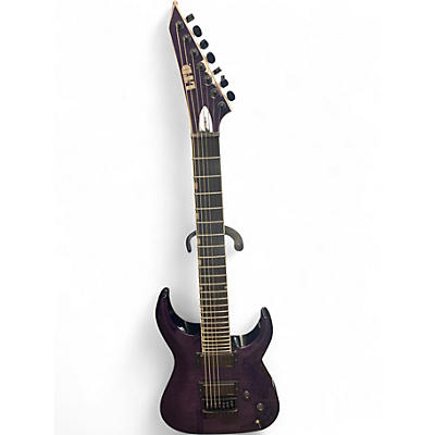Used ESP SH7ET Brian "Head" Welch signature PURPLE BURST Solid Body Electric Guitar