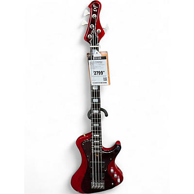 Used ESP Stream Made in Japan Red Electric Bass Guitar