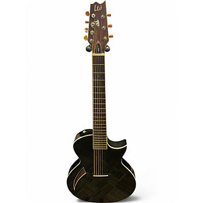 Used ESP TL-7 Black Acoustic Electric Guitar