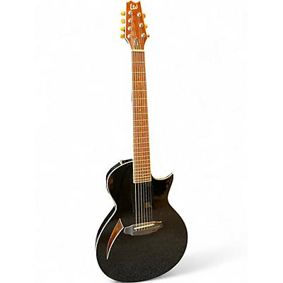 Used ESP TL-7 Black Acoustic Electric Guitar