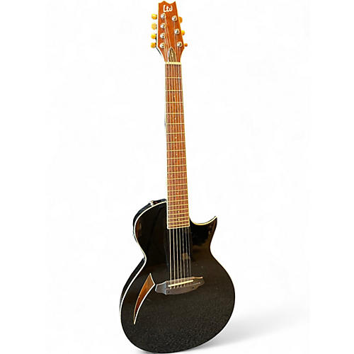 Used ESP TL-7 Black Acoustic Electric Guitar Black