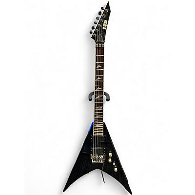 Used ESP V401DX Black Solid Body Electric Guitar