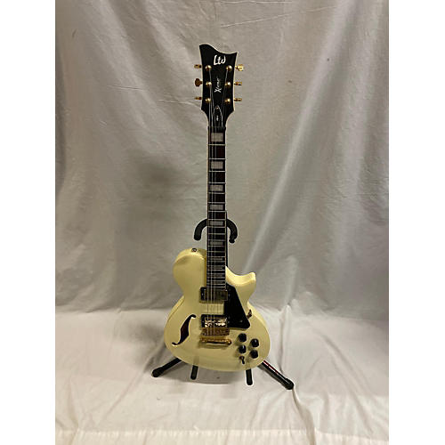 ESP Used ESP Xtone PS-1 Paramount Hollow Body Electric Guitar Antique White