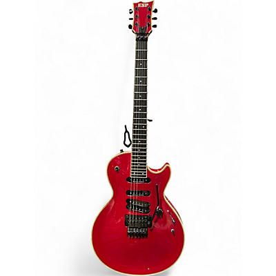 Used ESP custom shop les paul one off  Candy Apple Red Solid Body Electric Guitar