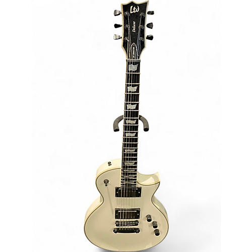Used ESP ec-1001ctm Alpine White Solid Body Electric Guitar Alpine White