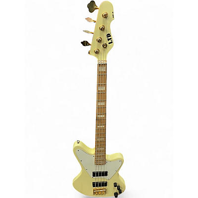 Used ESP gb4 Classic White Electric Bass Guitar
