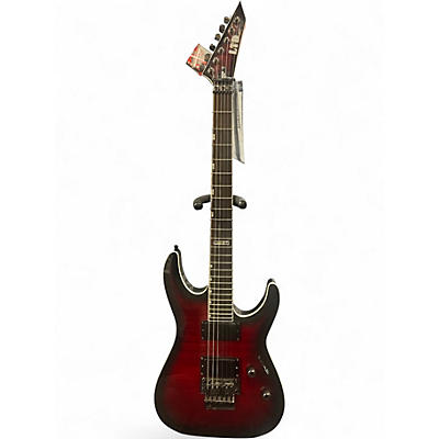 Used ESP ltd MH-330 FMFR Candy Apple Red Solid Body Electric Guitar
