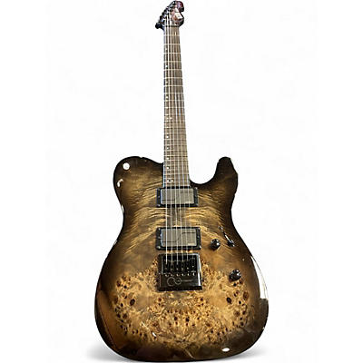 Used ESP ltd TE1000 Charcoal Burst Solid Body Electric Guitar