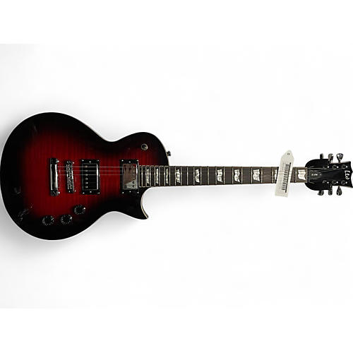 Used ESP ltd deluxe Hot Rod Red Solid Body Electric Guitar Hot Rod Red