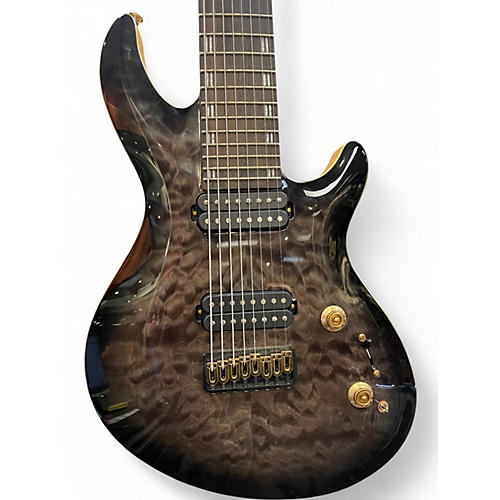 Used ESP ltd jr 608 Black Solid Body Electric Guitar Black