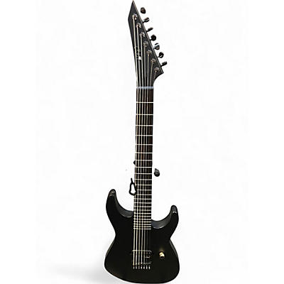 Used ESP ltd m7ht 7string Black Solid Body Electric Guitar
