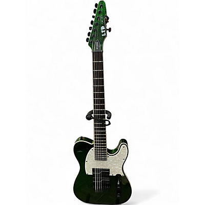 Used ESP ltd sct 607b green sparkle Solid Body Electric Guitar