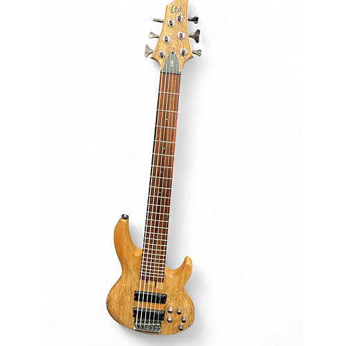 Used ESP ltd206 Natural Electric Bass Guitar Natural