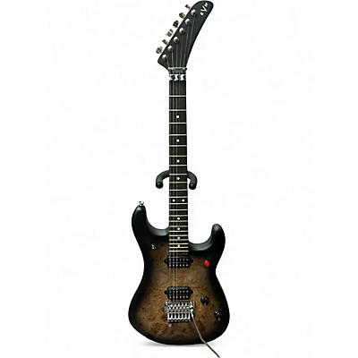 Used EVH 5150 DELUXE POPLAR BURL Trans Black Solid Body Electric Guitar