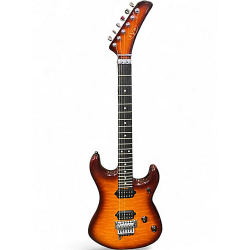 Used EVH 5150 QM 2 Tone Sunburst Solid Body Electric Guitar 2 Tone Sunburst