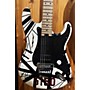 Used EVH Used EVH 5150 Series Deluxe Black And White Solid Body Electric Guitar Black and White