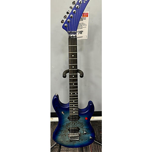 EVH Used EVH 5150 Series Deluxe Metallic Aqua Marine Solid Body Electric Guitar Metallic Aqua Marine