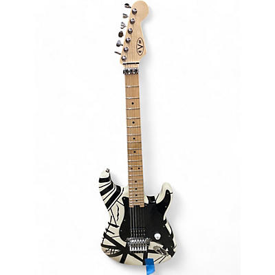 EVH Used EVH 78 ERUPTION Black and White Solid Body Electric Guitar