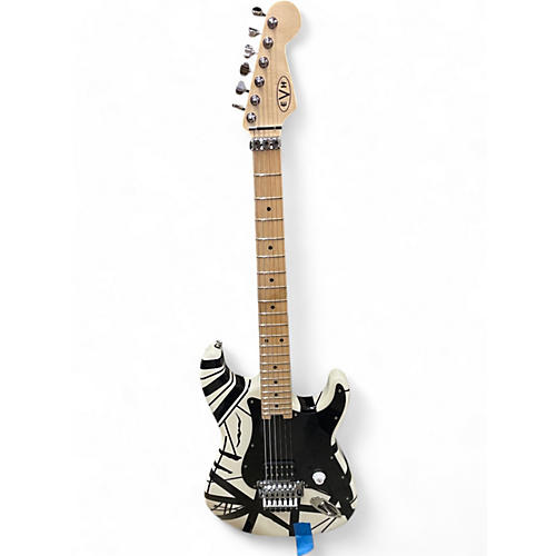 EVH Used EVH 78 ERUPTION Black and White Solid Body Electric Guitar Black and White