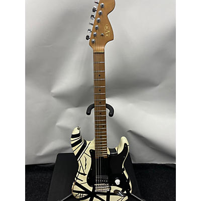 EVH Used EVH 78' Eruption Black And White Solid Body Electric Guitar