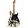 Used EVH 78 Eruption Striped White Solid Body Electric Guitar Striped White