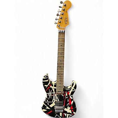 Used EVH ART SERIES  RED/BLACK/WHITE Solid Body Electric Guitar