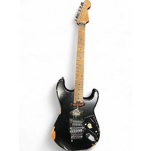 Used EVH FRANKENSTEIN RELIC Black Solid Body Electric Guitar Black