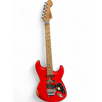 Used EVH FRANKENSTEIN RELIC SERIES RED Solid Body Electric Guitar