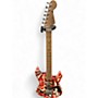 Used EVH FRANKENSTRAT RELIC RED AND WHITE Solid Body Electric Guitar RED AND WHITE