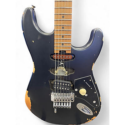 Used EVH Frankenstein Relic Series Black Solid Body Electric Guitar