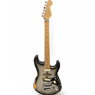 Used EVH Frankenstein Relic Series Silver Burst Solid Body Electric Guitar